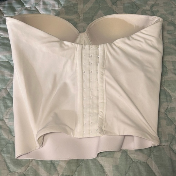 White Strapless Corset Bra Size 34D - Picture 5 of 5